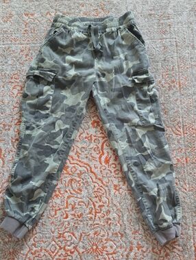 Streetwear Society Green Camo Cargo Joggers
